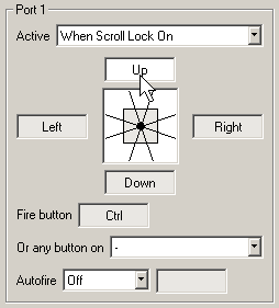 Setup joysticks