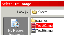 Choose tos102uk.img